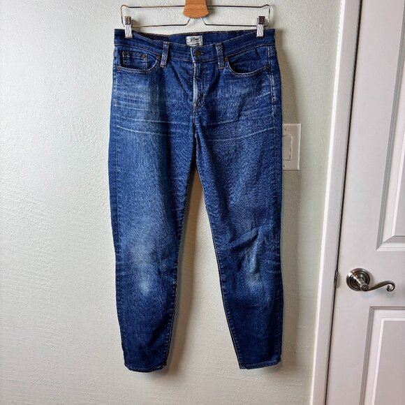 J.Crew Toothpick Skinny Jeans Women’s Size 29 Blue Stretch Denim - Picture 1 of 6